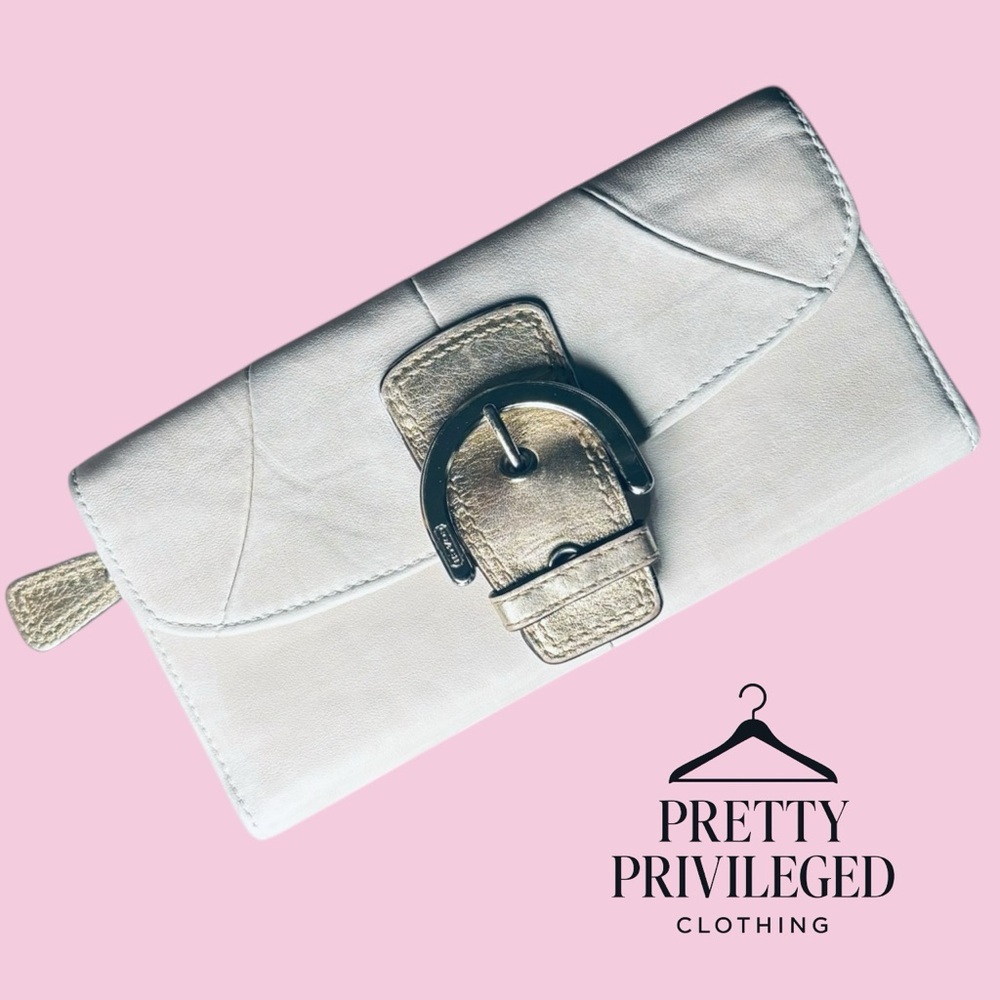 Coach SoHo White Envelope Wallet